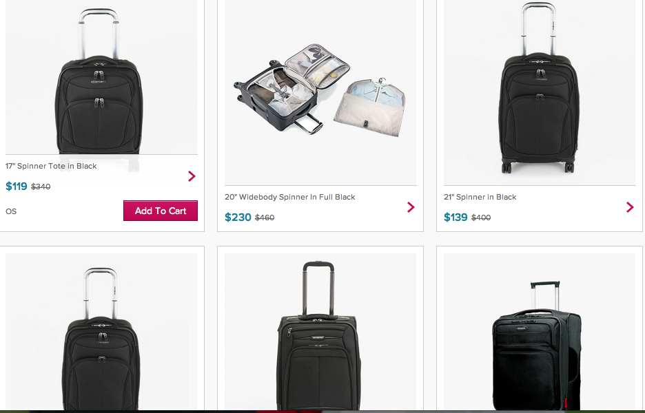 samsonite luggage dallas