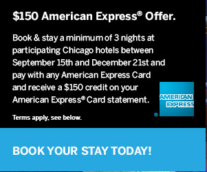 Spend 3 Nights in Chicago and Get a $150 Amex Statement Credit
