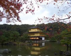 Kinkaku-ji in the middle of a pond