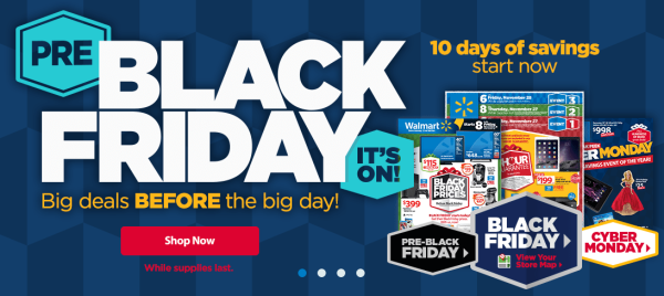 Walmart Black Friday Items Available Now!