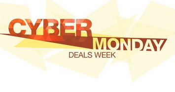 a logo for a cyber monday deals week