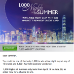 1000 nights of summer