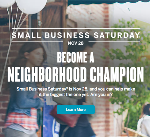 Small Business Saturday is Returning!