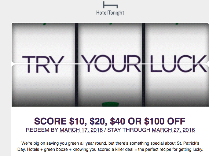 Up to $100 Off a HotelTonight Hotel Reservation