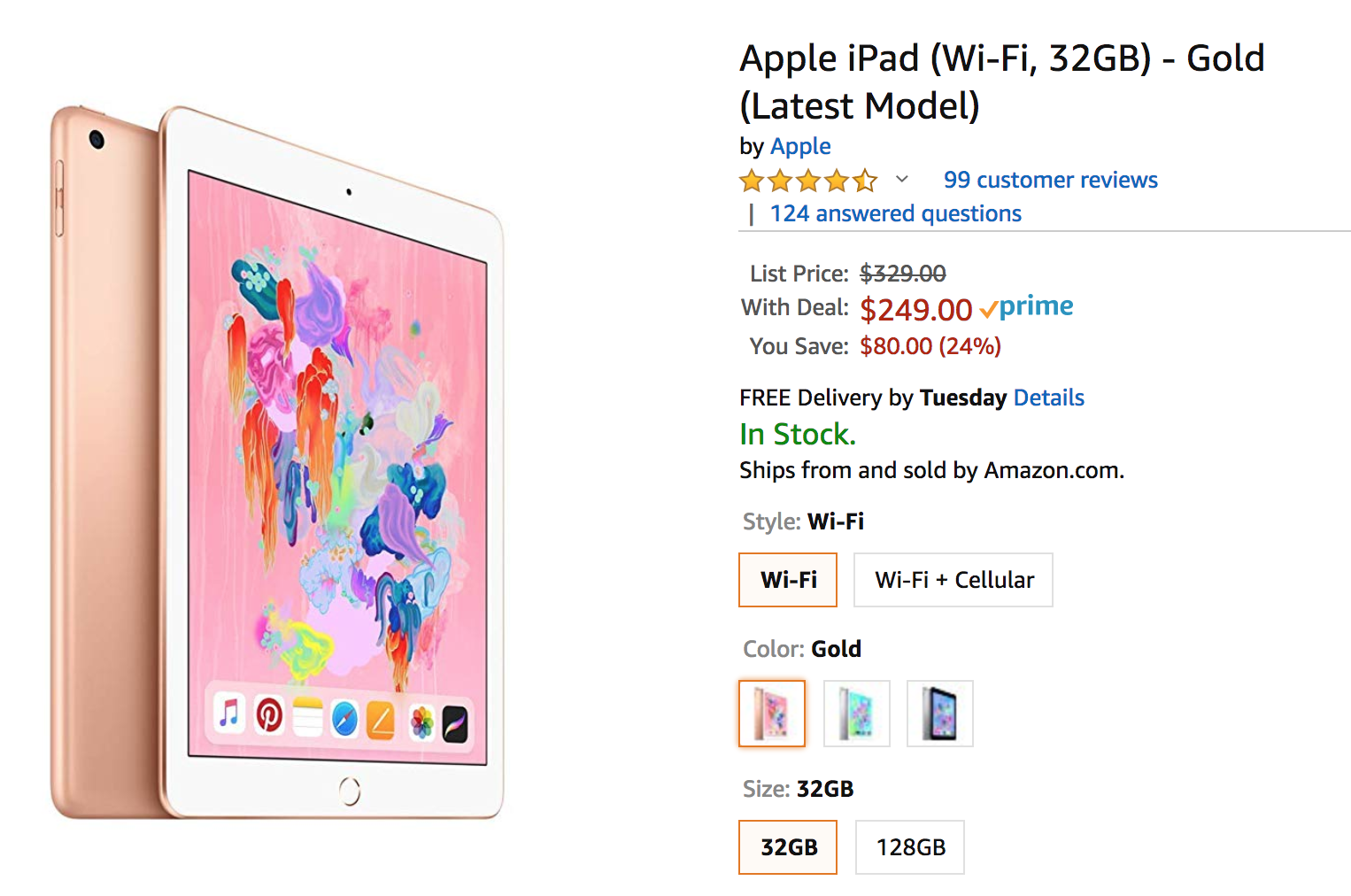 Apple iPad WiFi 32GB for Only $249!