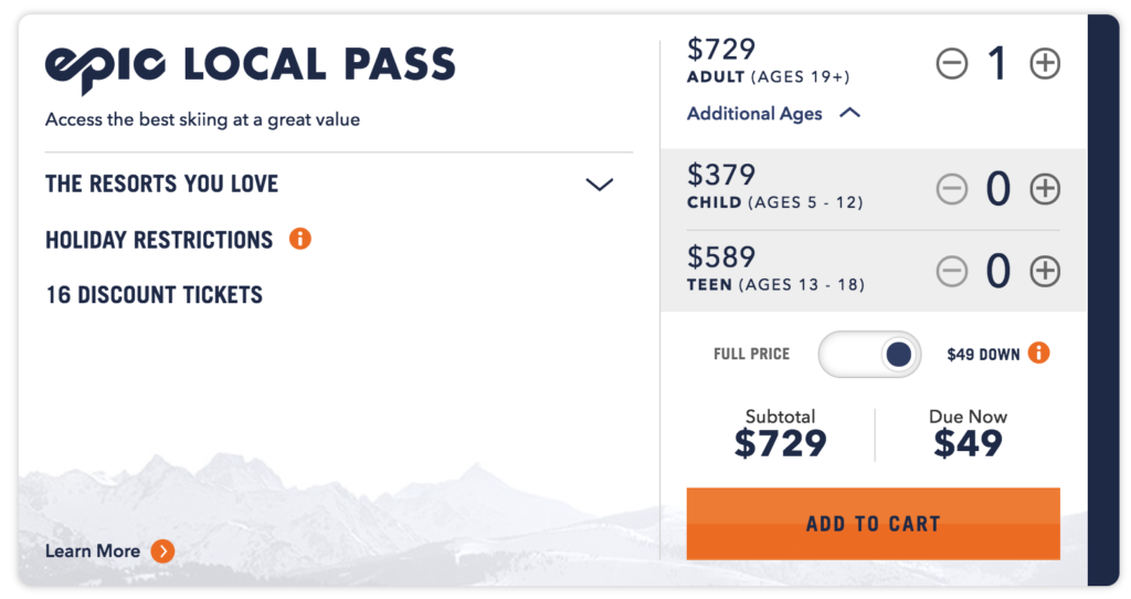 Epic pass 20202021 pricing is here, plus new pass options Deals We Like
