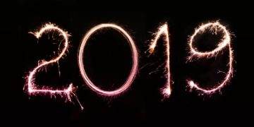 a number made with sparklers