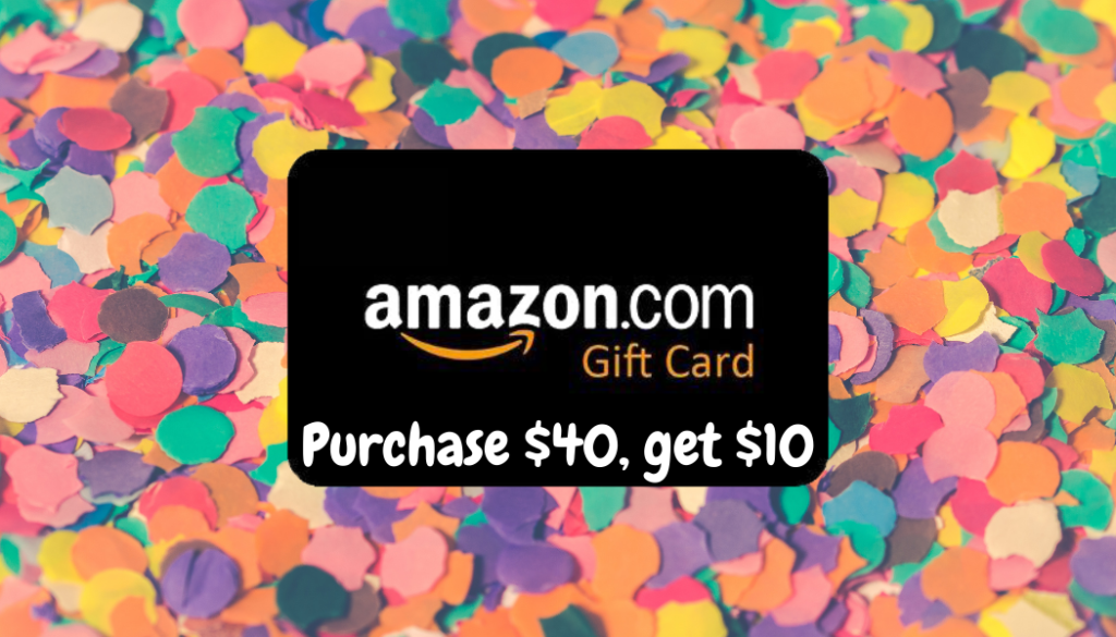 It's Back! Another 10 credit to Amazon with a 40 gift card purchase