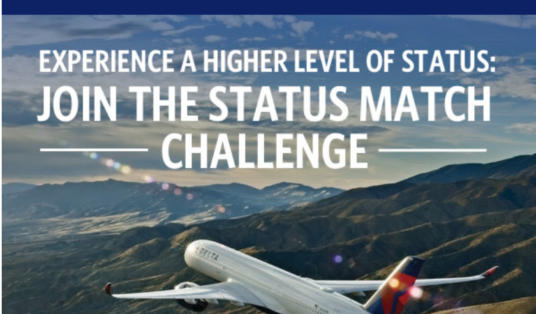 Easy way to Delta status with this great status match opportunity