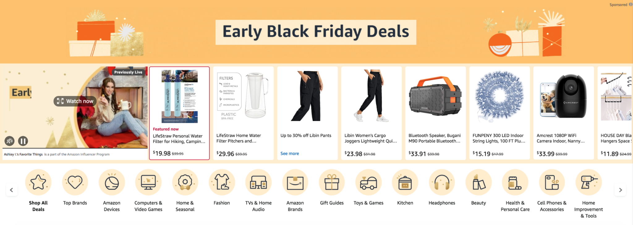 a screenshot of a black friday sale