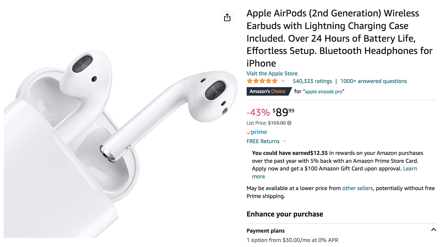 a white earbuds with a white background