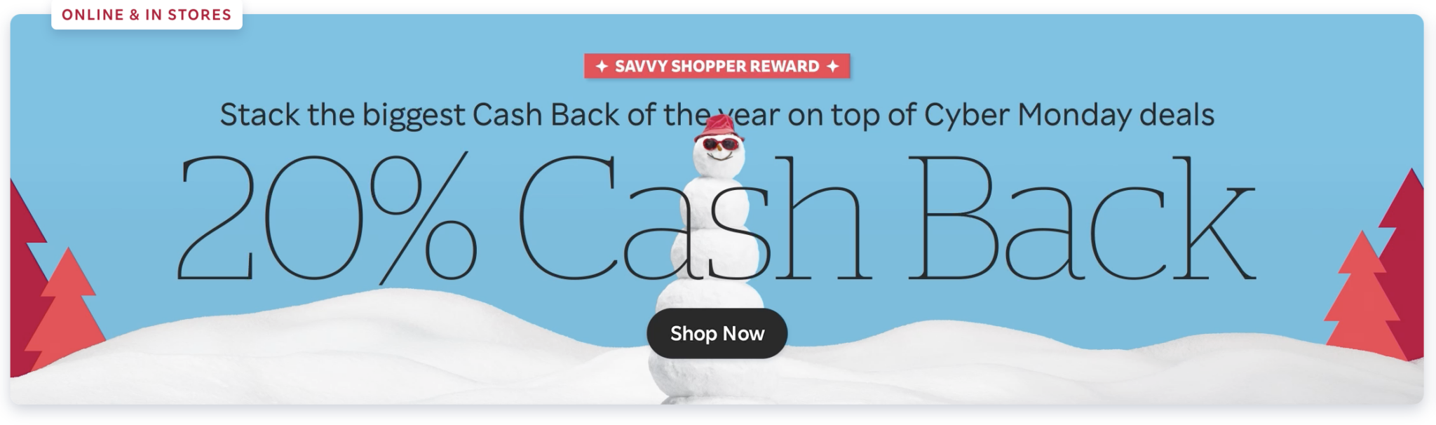 a snowman with sunglasses and hat